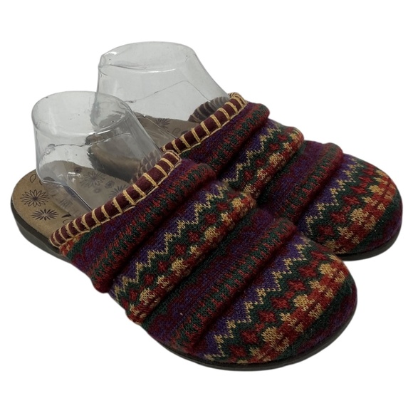Taos Harvest Slide Knit Slip On Mules Aztec - Picture 1 of 11